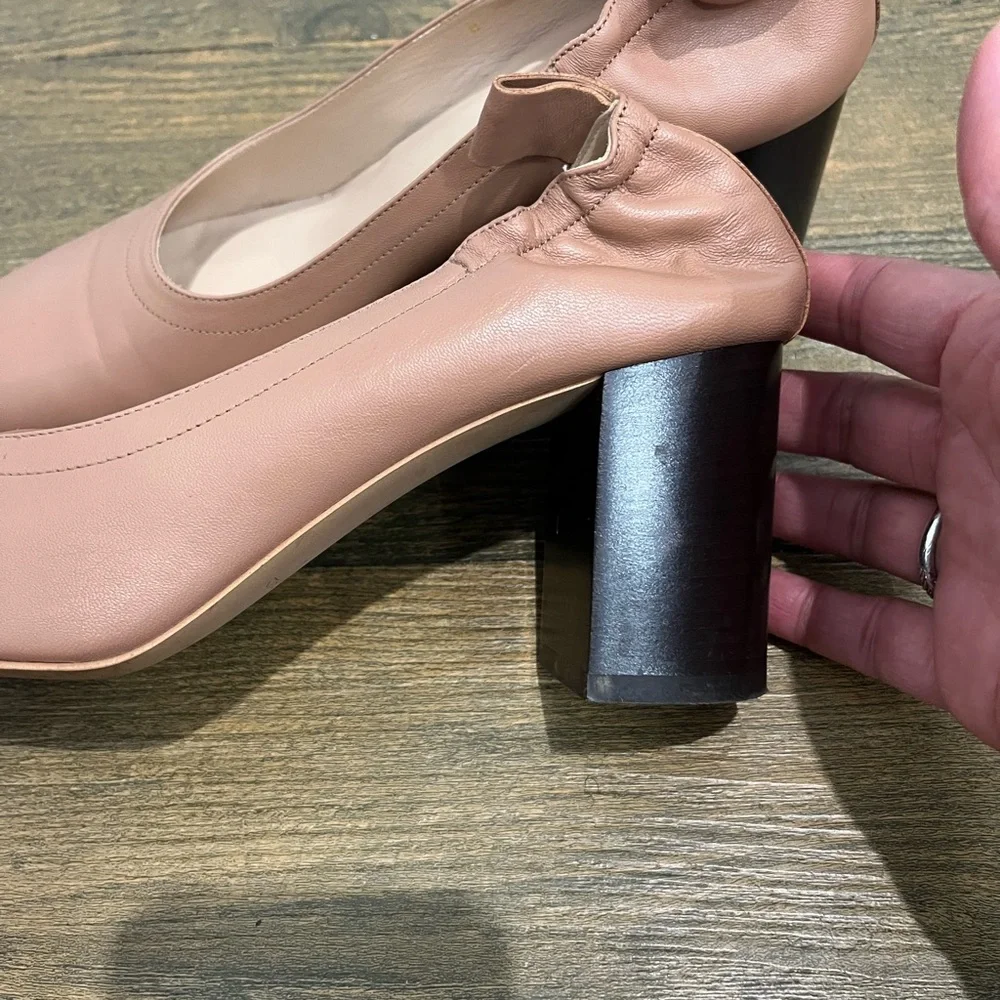 Everlane Tan Italian Leather Day Heels Sz. 8‎